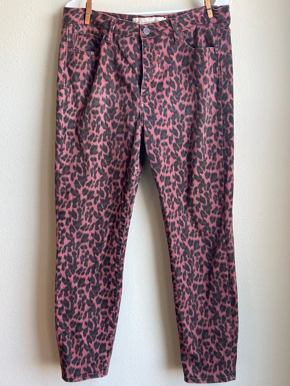 Soft Surroundings The Ultimate High Rise Leopard Skinny Jeans Size 14 Large